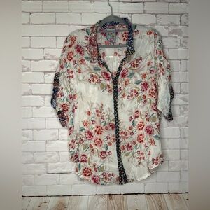 NWOT JOHNNY WAS AZTEC LYNN SHIRT